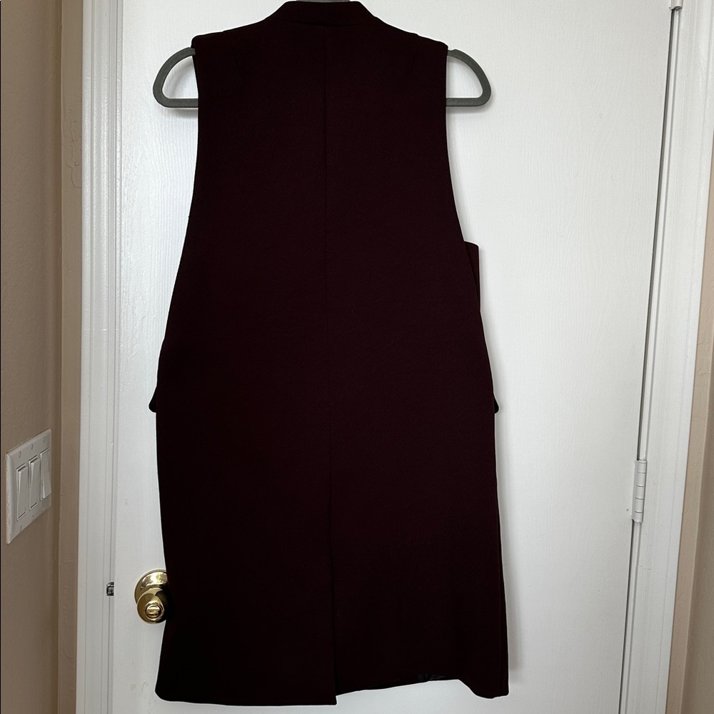 Zara Women’s Vest maroon size S - Picture 3 of 3